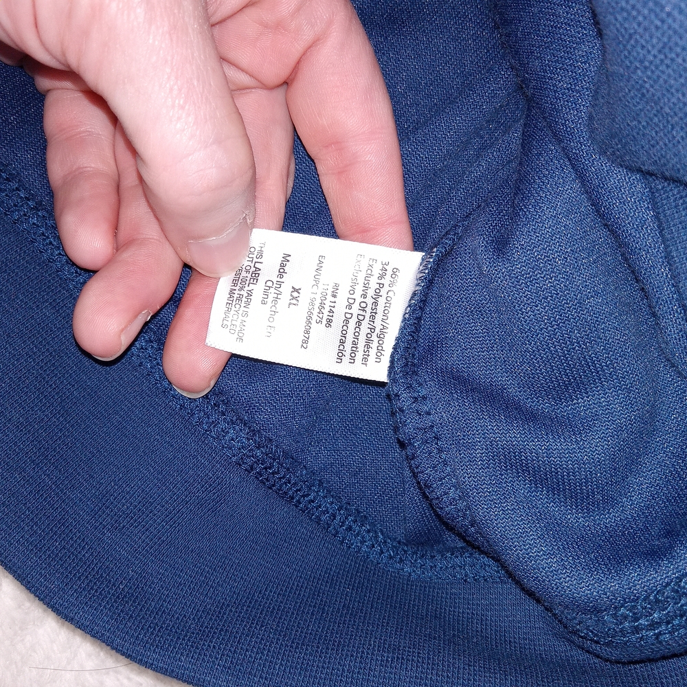 Juicy Couture Velour Full Zip Velvet Track Jacket XXL Navy Blue Y2K(fits Like L) - Picture 8 of 12